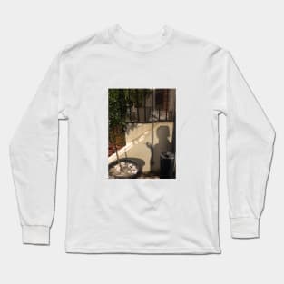 Smoking a Cigarette Shadow Girl Long Sleeve T-Shirt